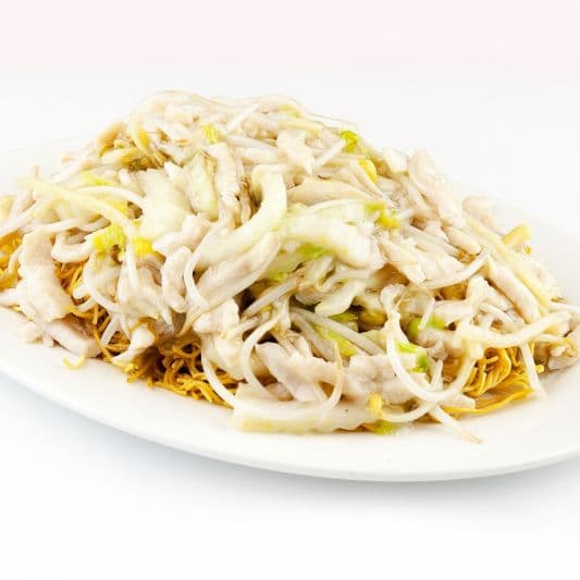 130. Shredded Chicken Chow Mein
