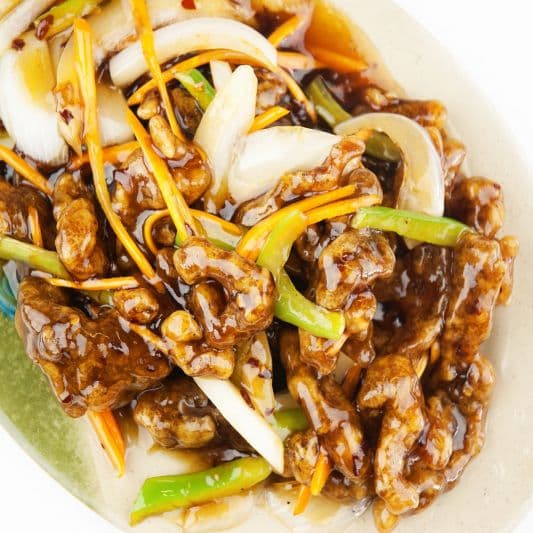 53. Ginger Fried Shredded Beef - Ho Won Chinese Food Restaurant