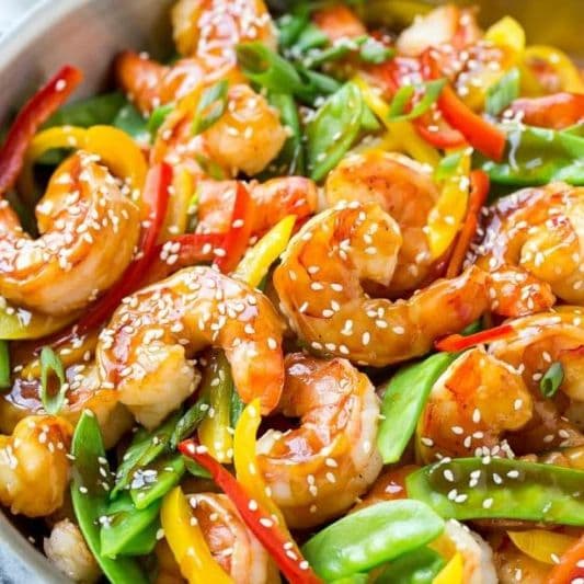110. Shrimp with Mixed Vegetables